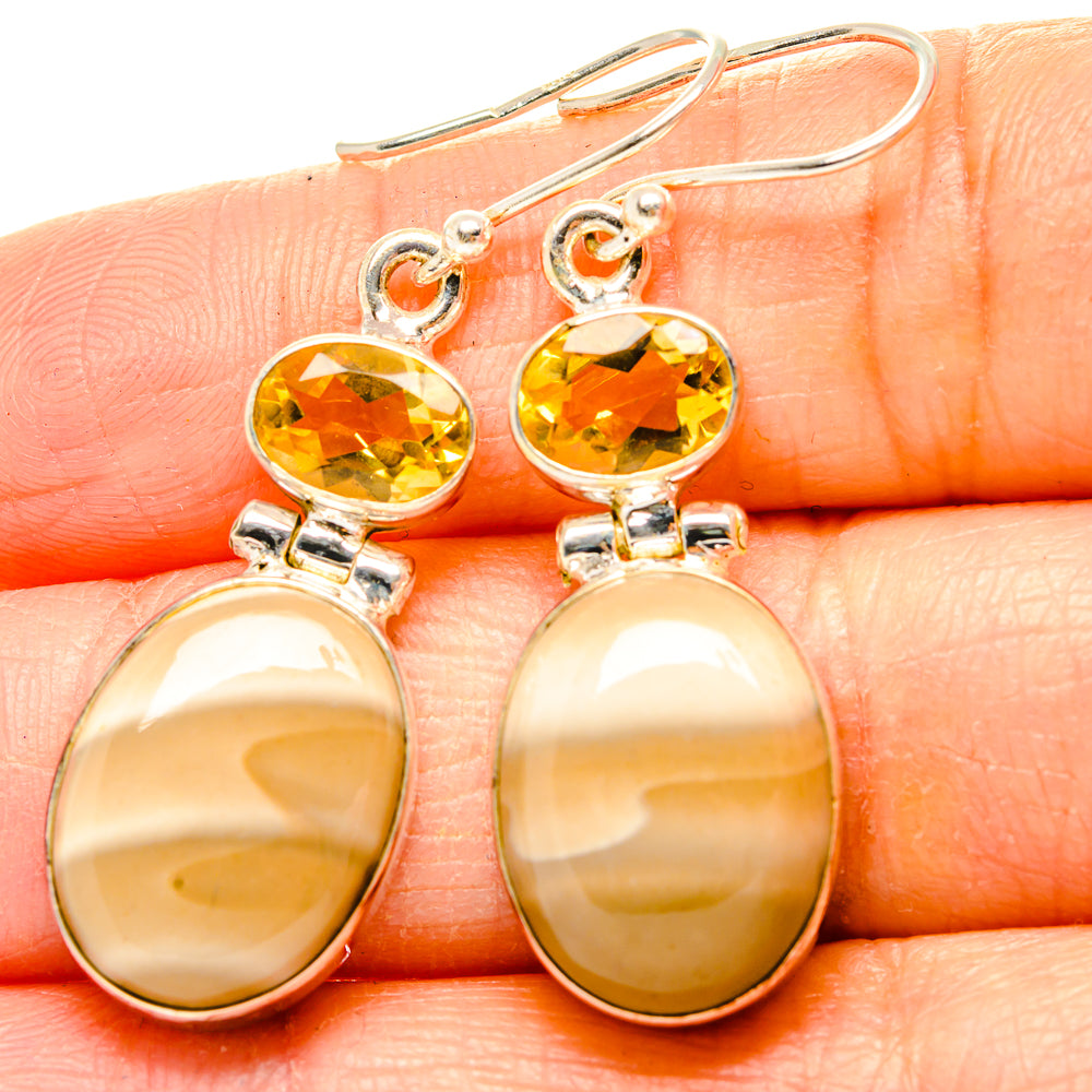 Mookaite Earrings handcrafted by Anasilvercos - EARR430532