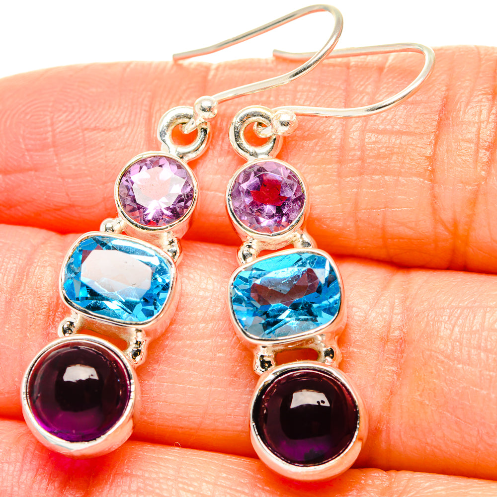 Amethyst Earrings handcrafted by Anasilvercos - EARR430539