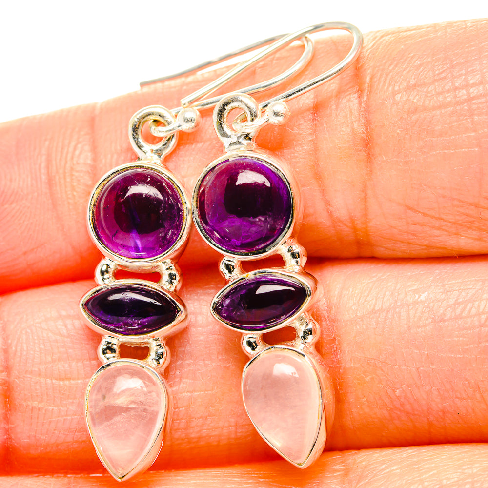 Amethyst Earrings handcrafted by Anasilvercos - EARR430541