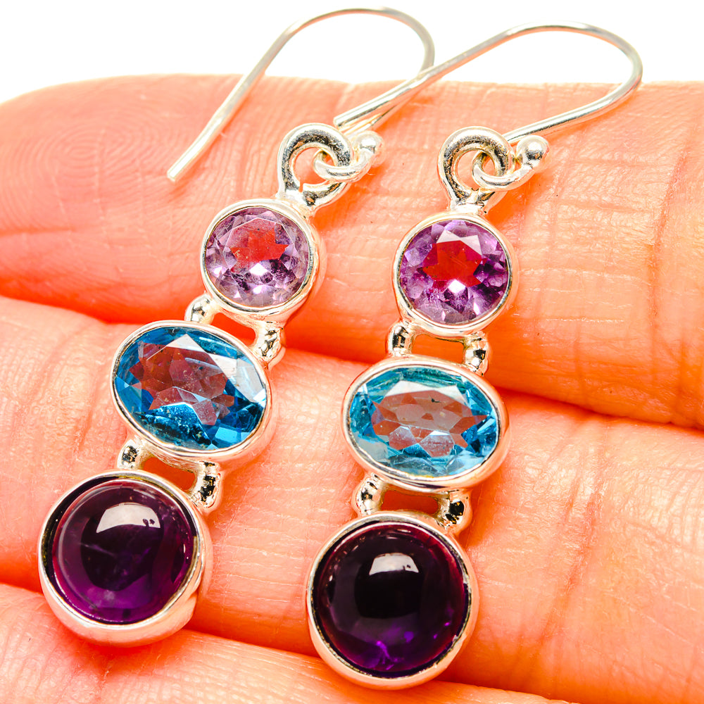 Amethyst Earrings handcrafted by Anasilvercos - EARR430547
