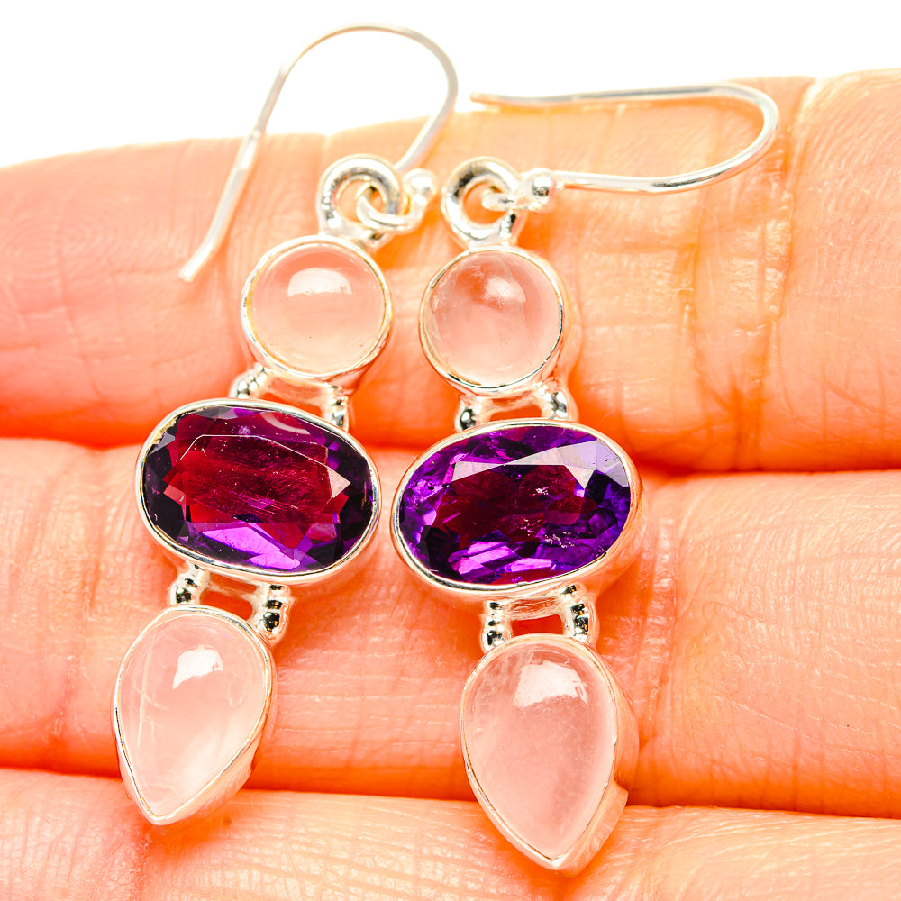 Amethyst Earrings handcrafted by Anasilvercos - EARR430548