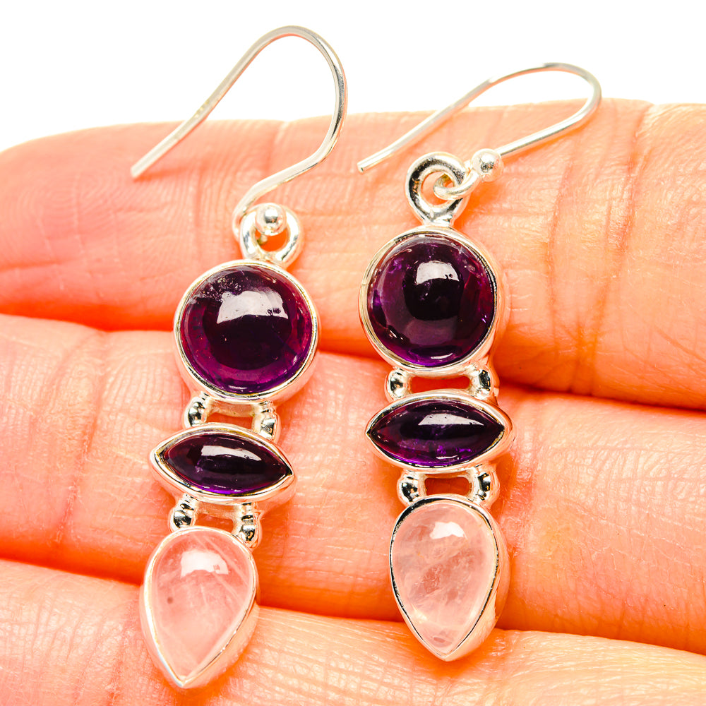 Amethyst Earrings handcrafted by Anasilvercos - EARR430552