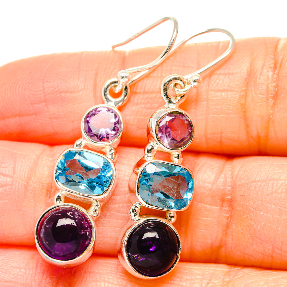 Amethyst Earrings handcrafted by Anasilvercos - EARR430560