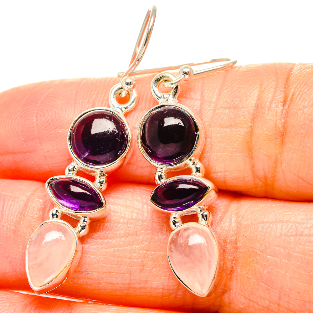 Amethyst Earrings handcrafted by Anasilvercos - EARR430565