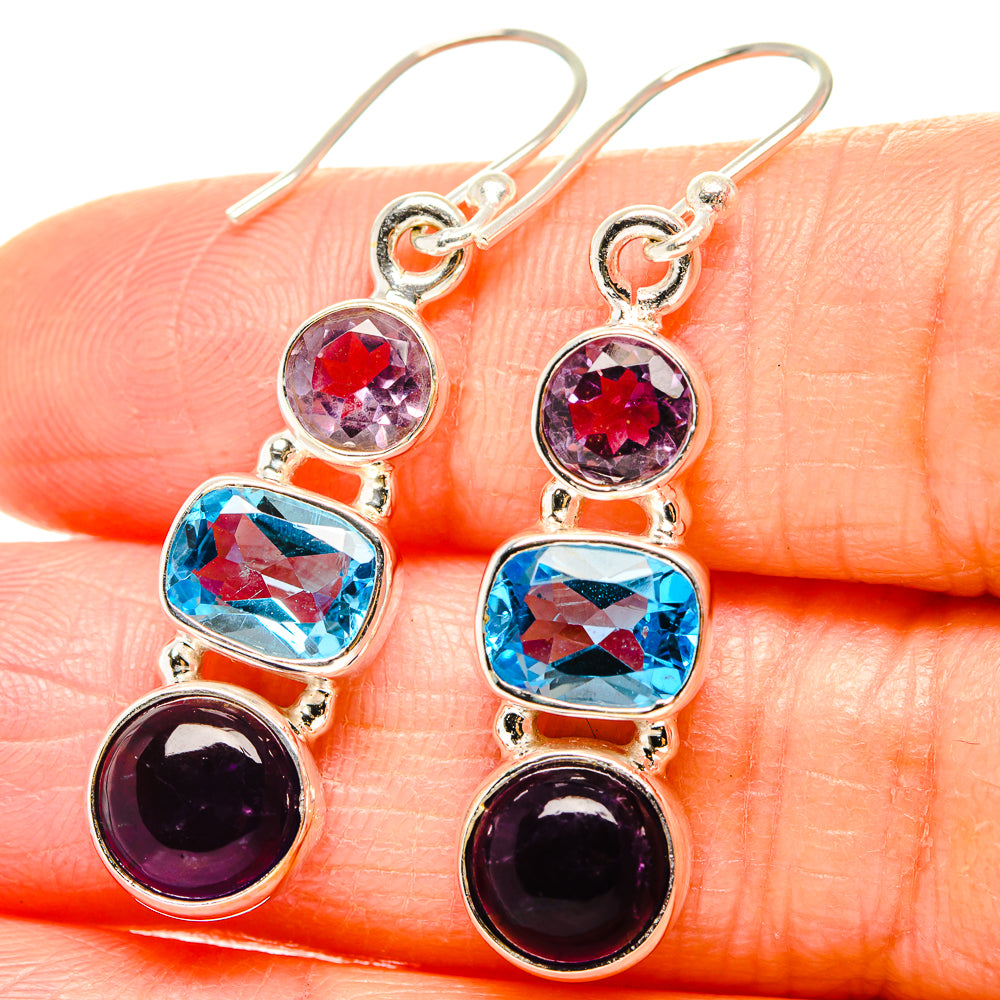 Amethyst Earrings handcrafted by Anasilvercos - EARR430566