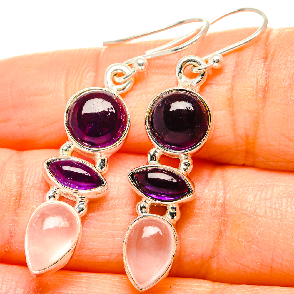 Amethyst Earrings handcrafted by Anasilvercos - EARR430571
