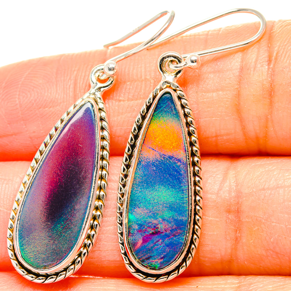 Aura Opal Earrings handcrafted by Anasilvercos - EARR430576