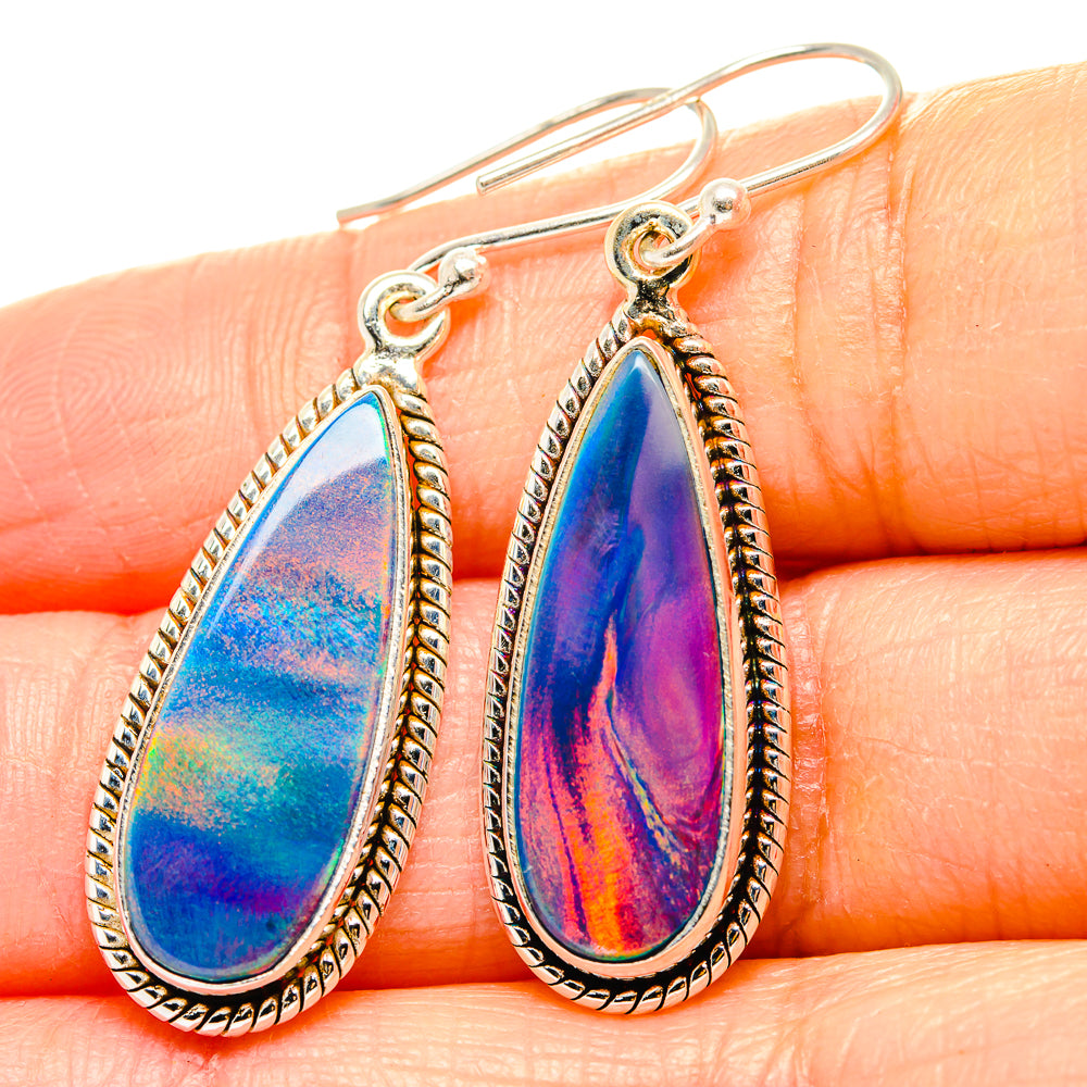 Aura Opal Earrings handcrafted by Anasilvercos - EARR430579