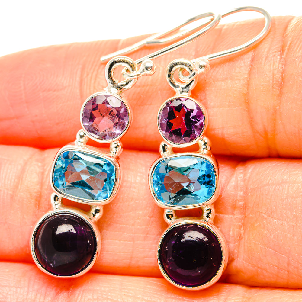 Amethyst Earrings handcrafted by Anasilvercos - EARR430580