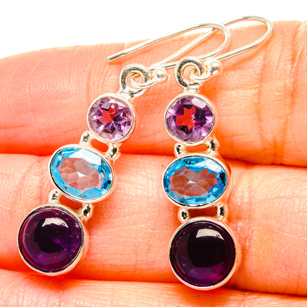 Amethyst Earrings handcrafted by Anasilvercos - EARR430582