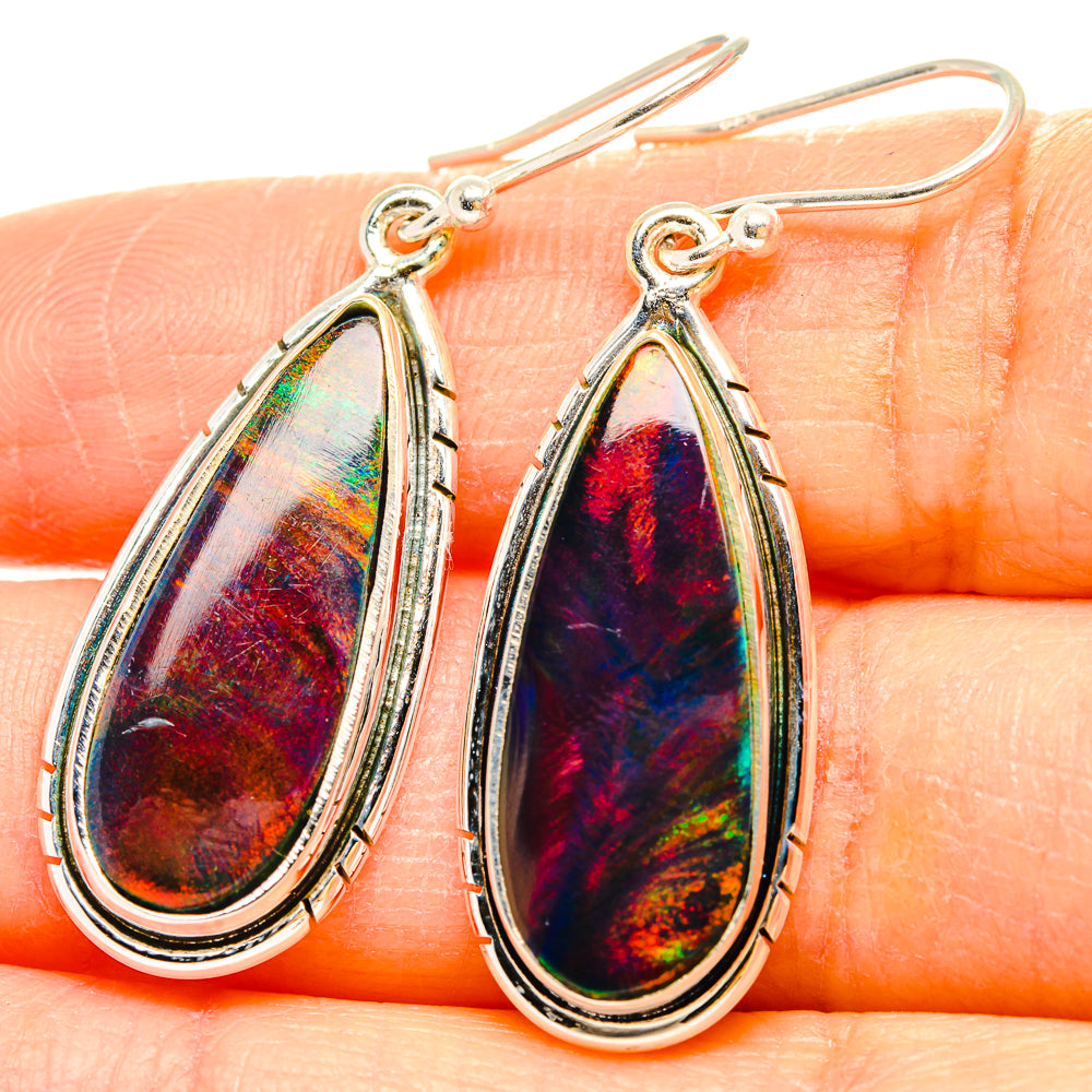 Aura Opal Earrings handcrafted by Anasilvercos - EARR430585