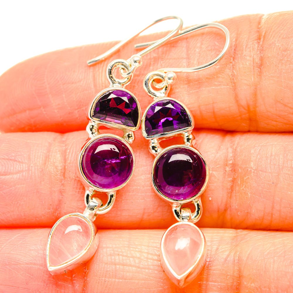 Amethyst Earrings handcrafted by Anasilvercos - EARR430599