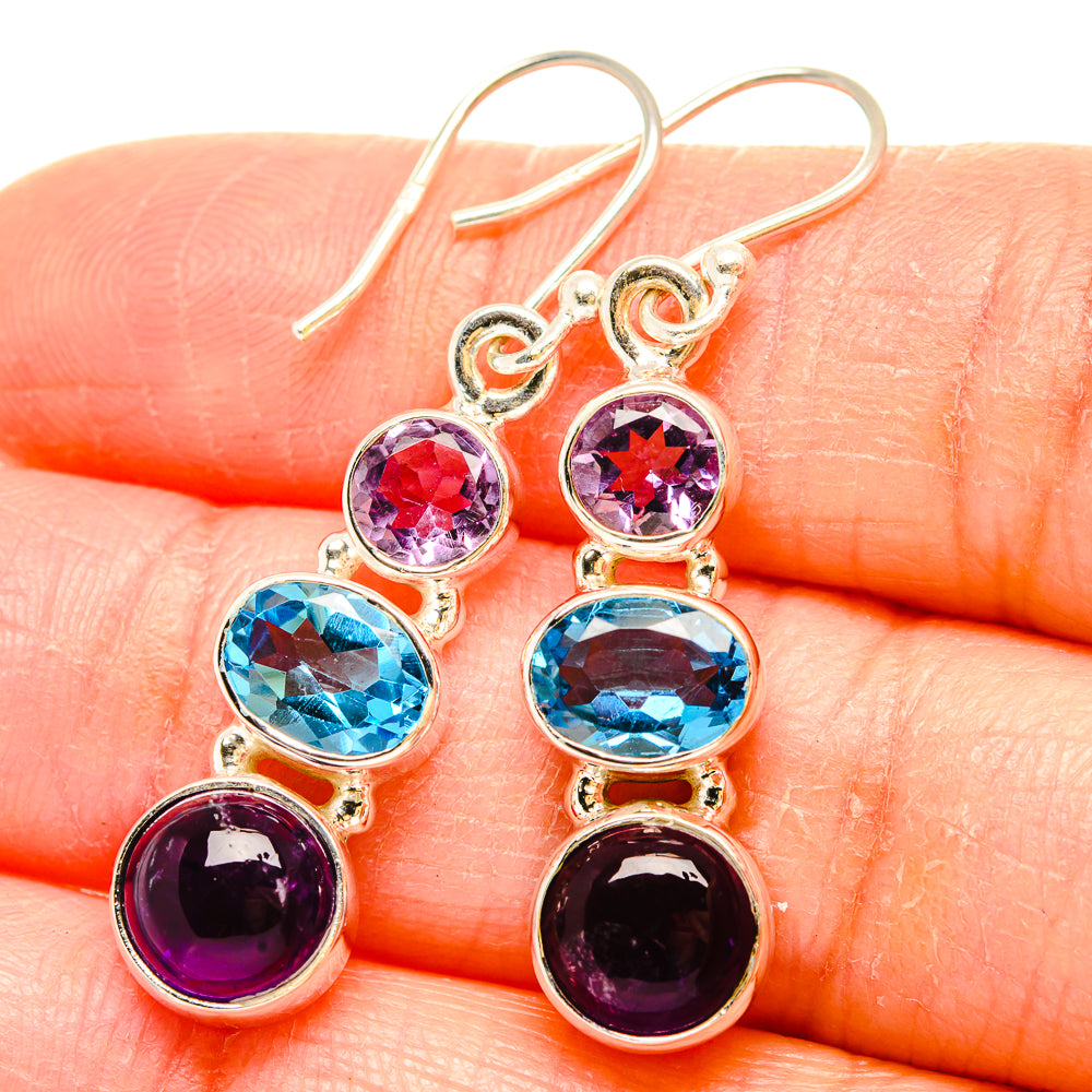 Amethyst Earrings handcrafted by Anasilvercos - EARR430600