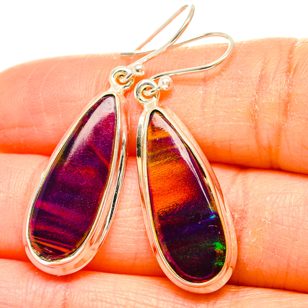 Aura Opal Earrings handcrafted by Anasilvercos - EARR430603