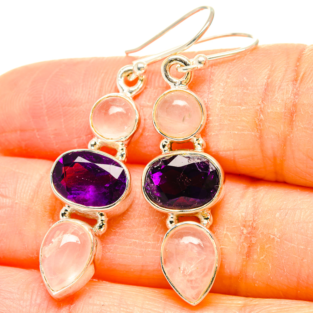 Amethyst Earrings handcrafted by Anasilvercos - EARR430626
