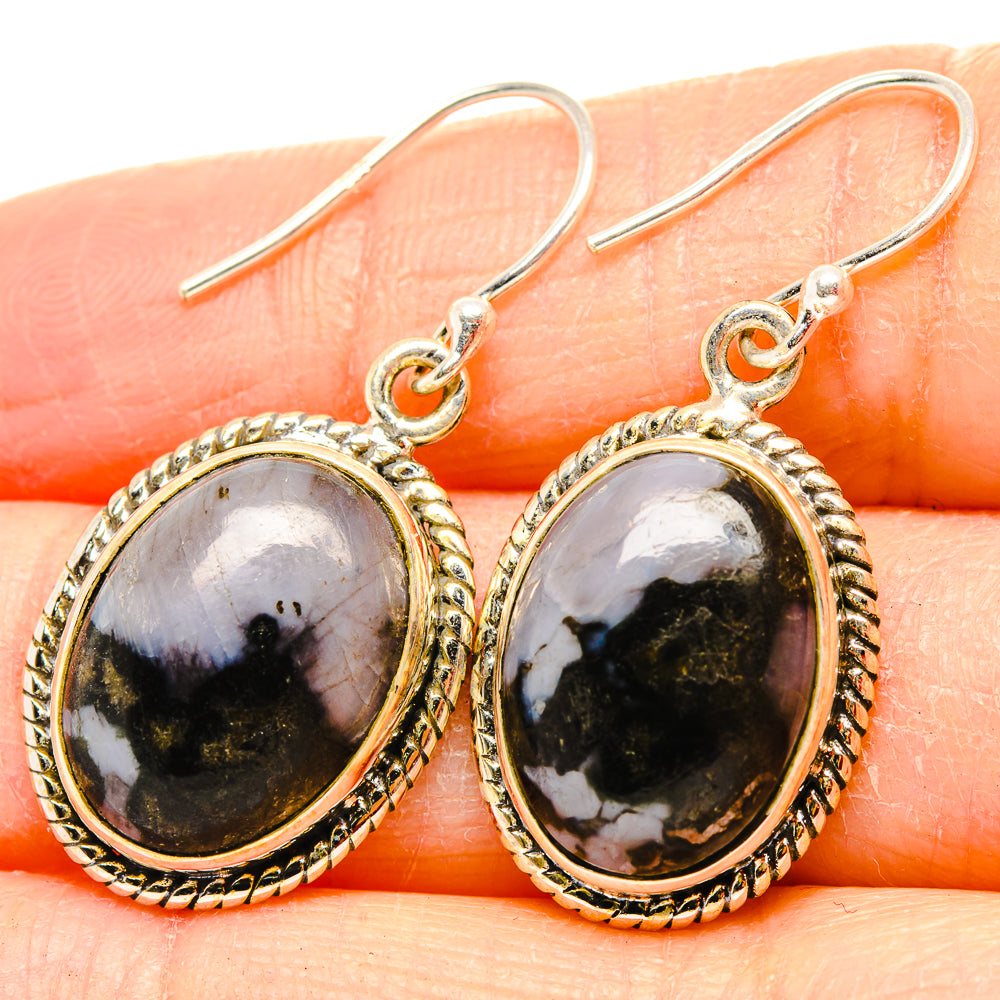 Gabbro Stone Earrings handcrafted by Anasilvercos - EARR430644