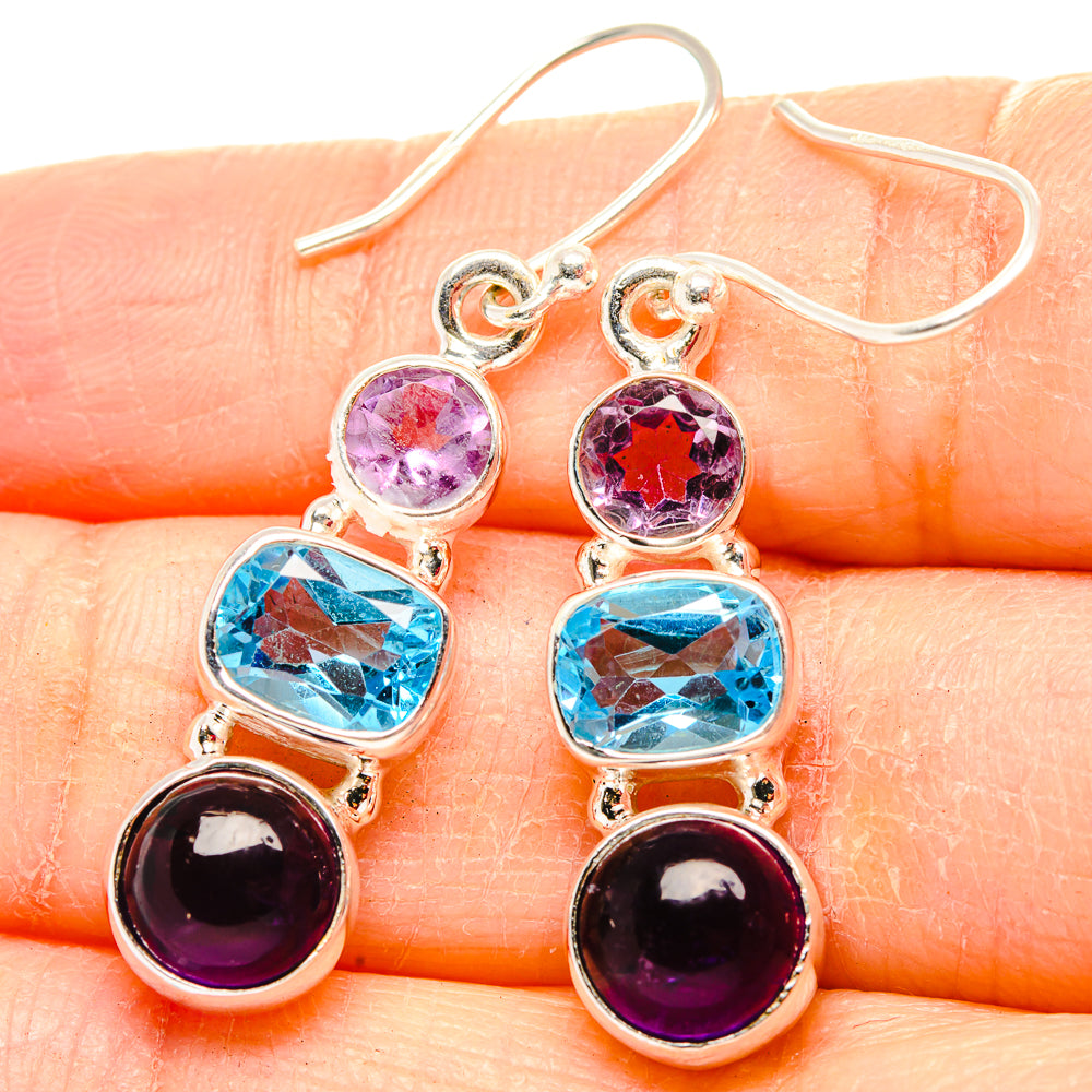 Amethyst Earrings handcrafted by Anasilvercos - EARR430646