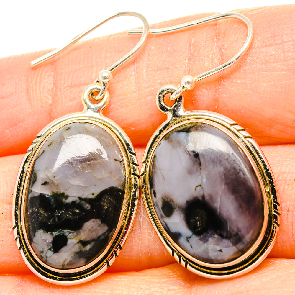 Gabbro Stone Earrings handcrafted by Anasilvercos - EARR430651