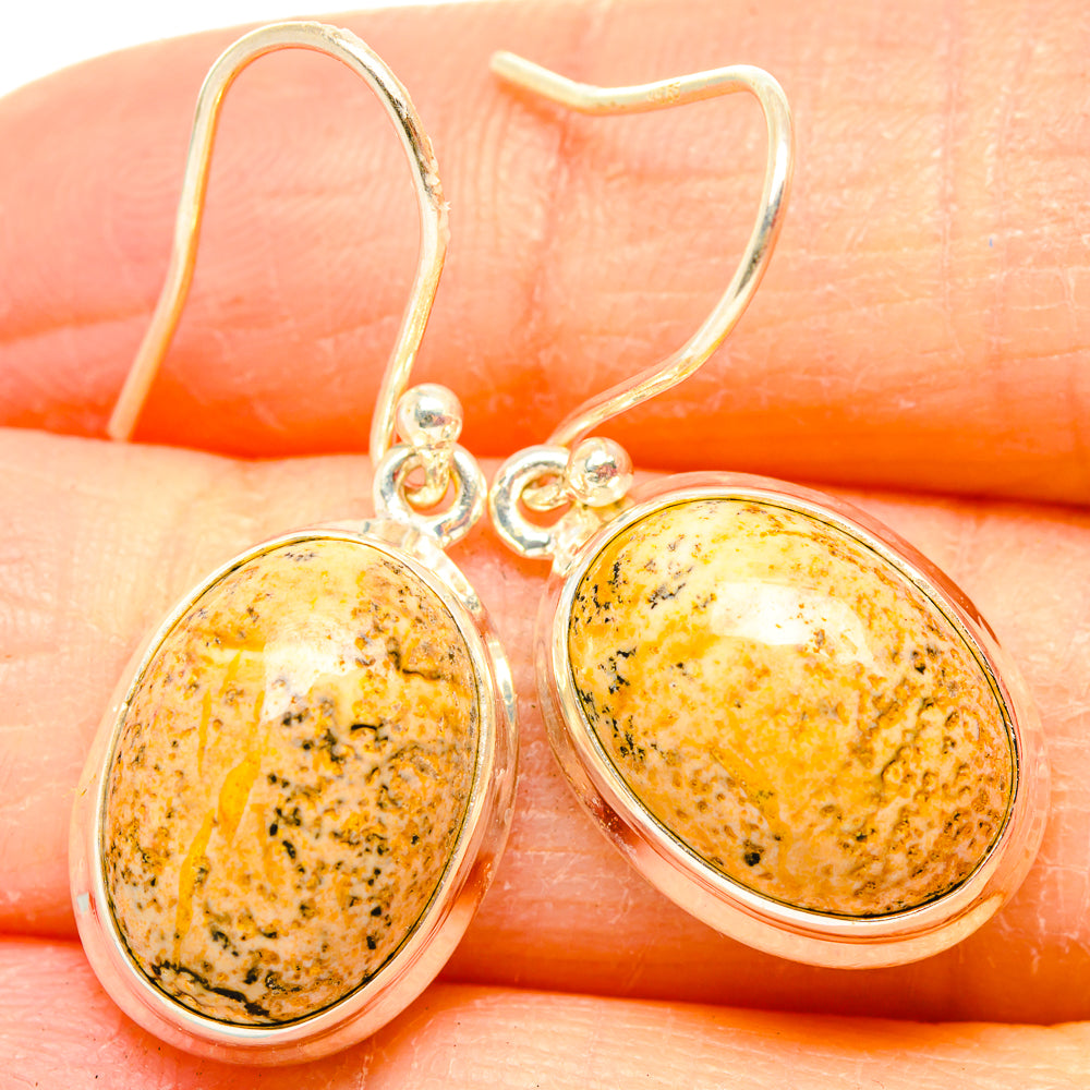 Picture Jasper Earrings handcrafted by Anasilvercos - EARR430653