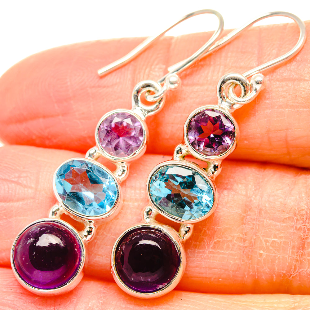 Amethyst Earrings handcrafted by Anasilvercos - EARR430661