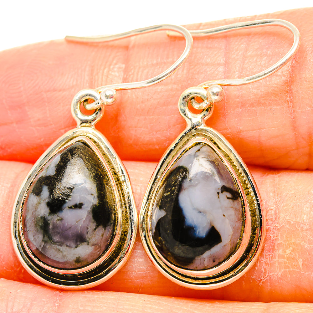 Gabbro Stone Earrings handcrafted by Anasilvercos - EARR430662
