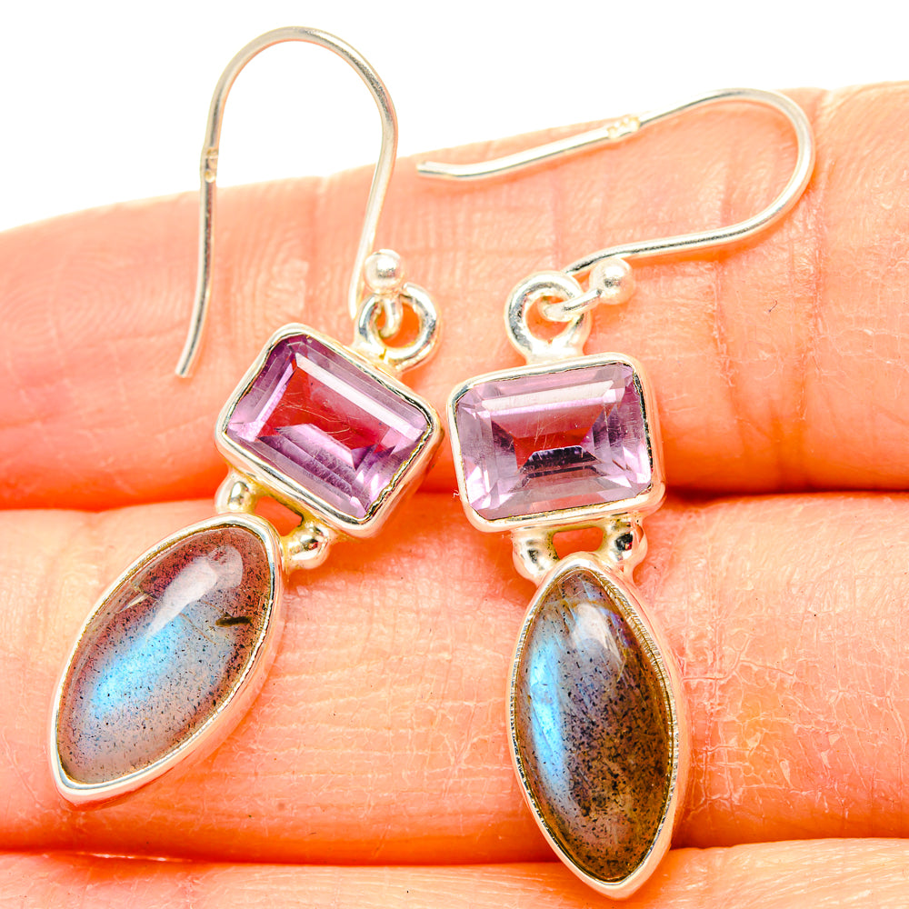 Labradorite Earrings handcrafted by Anasilvercos - EARR430666