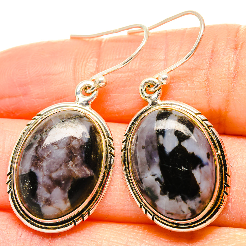 Gabbro Stone Earrings handcrafted by Anasilvercos - EARR430668