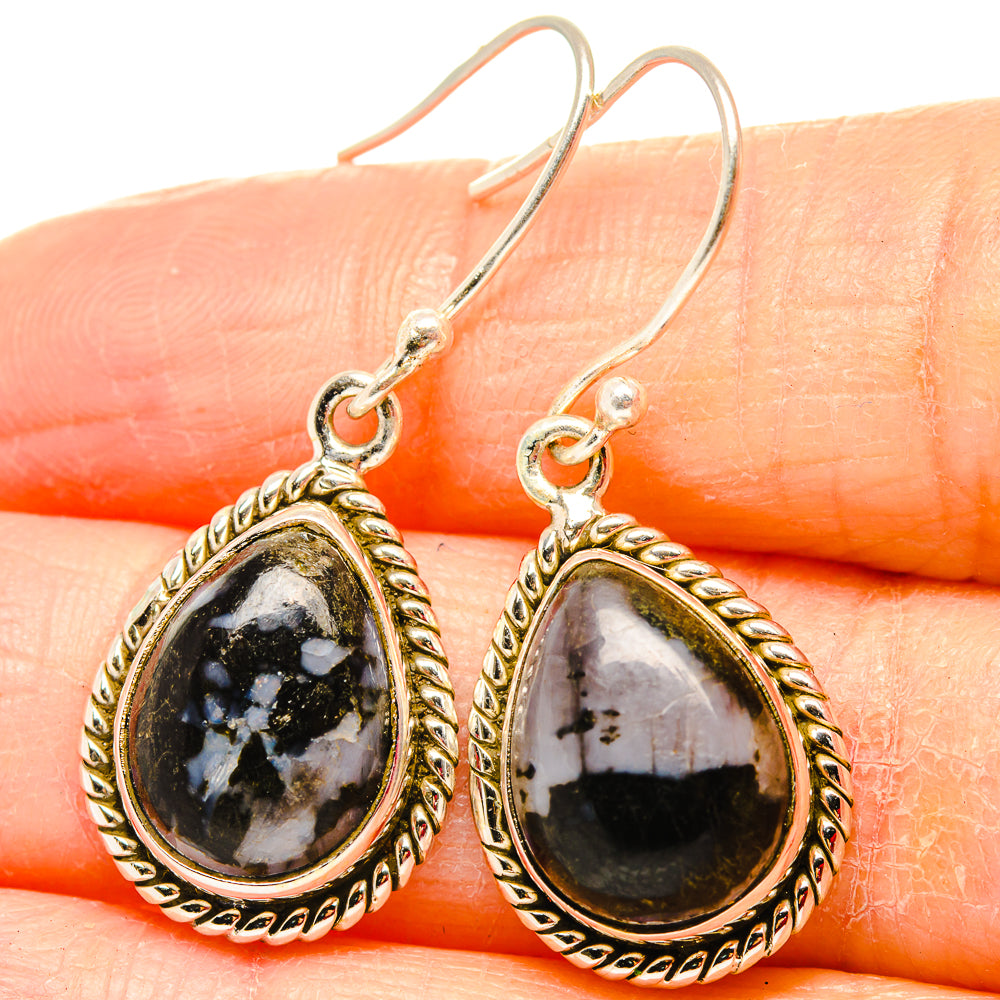 Gabbro Stone Earrings handcrafted by Anasilvercos - EARR430669