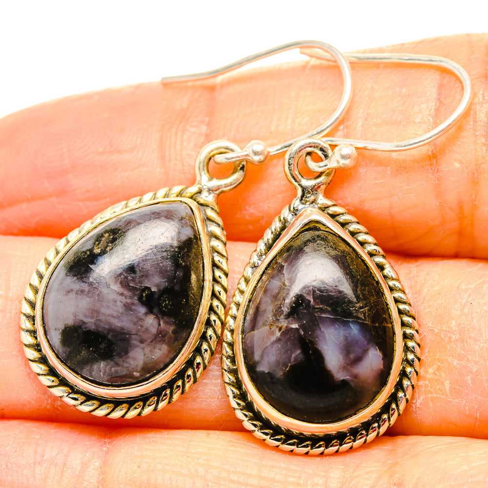 Gabbro Stone Earrings handcrafted by Anasilvercos - EARR430673