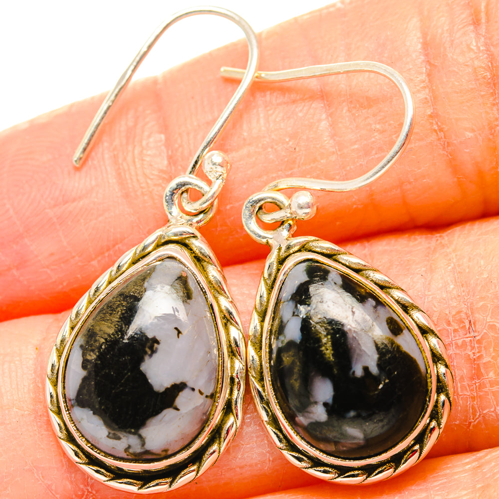 Gabbro Stone Earrings handcrafted by Anasilvercos - EARR430674