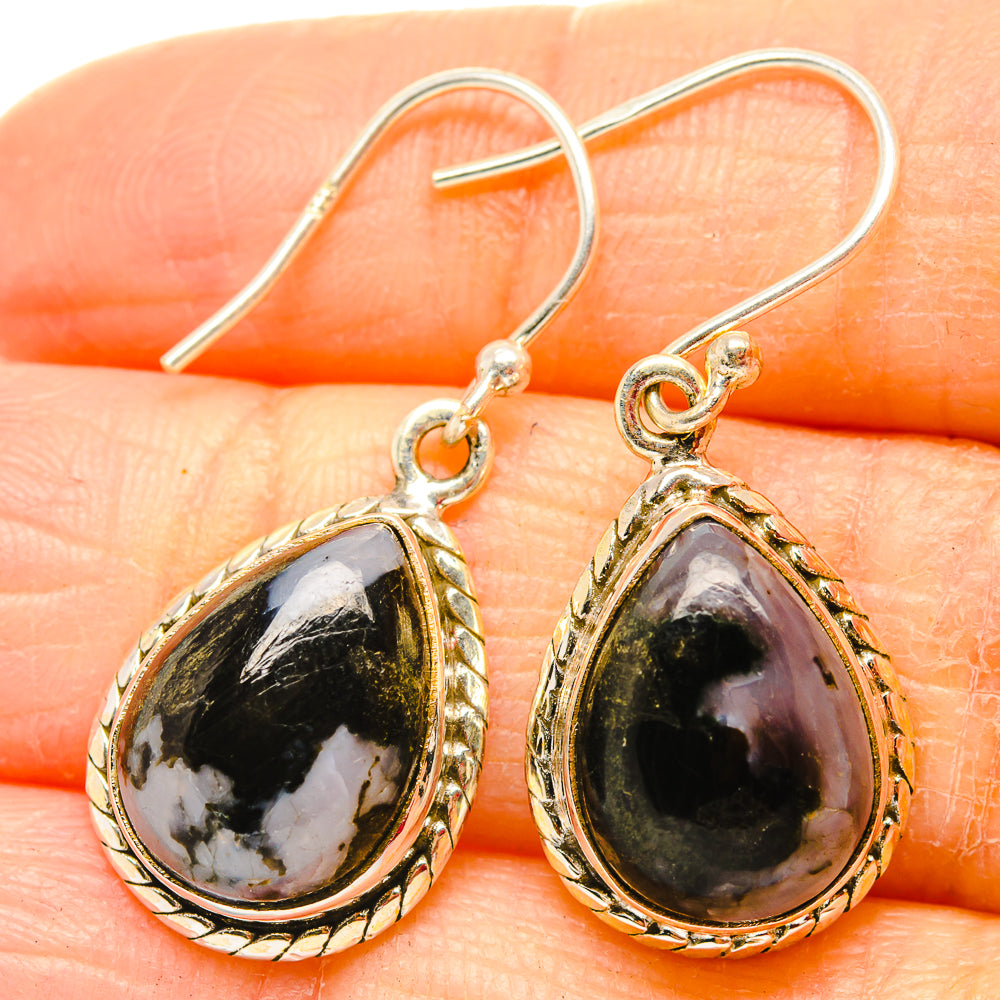 Gabbro Stone Earrings handcrafted by Anasilvercos - EARR430678