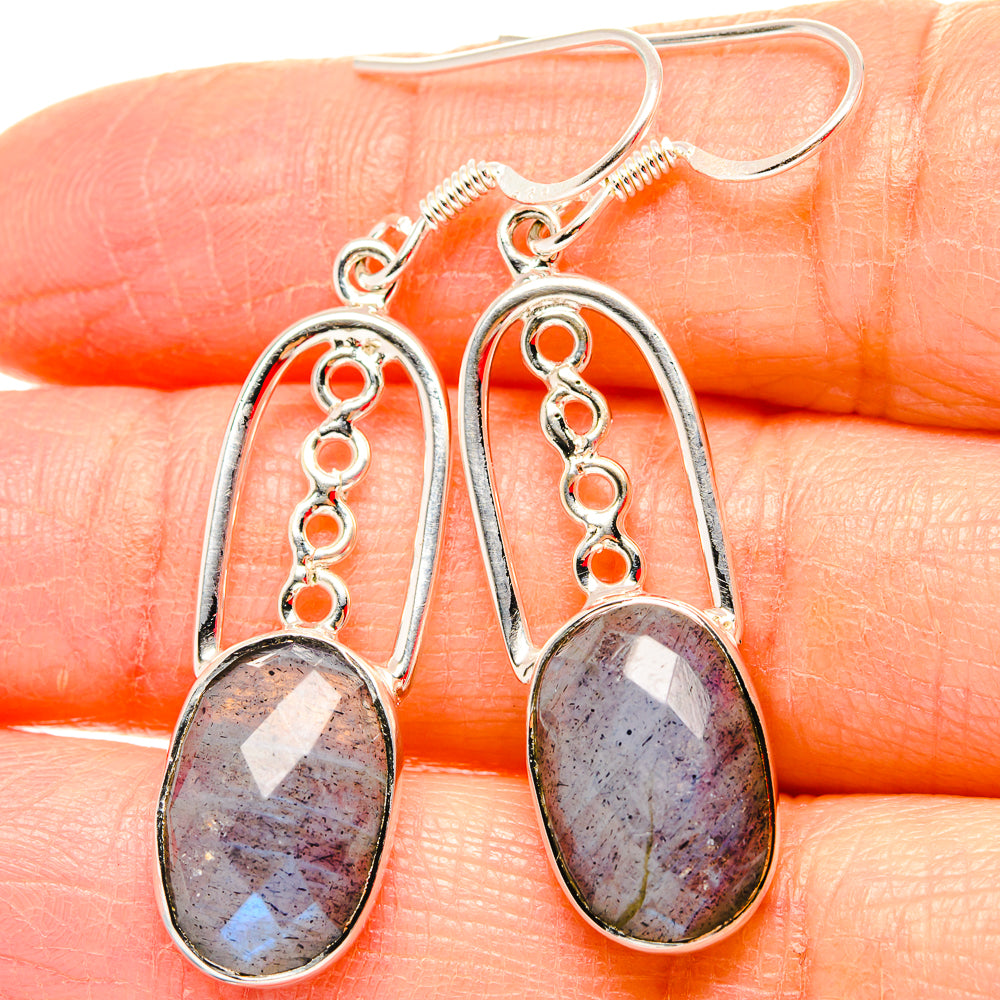 Labradorite Earrings handcrafted by Anasilvercos - EARR430685