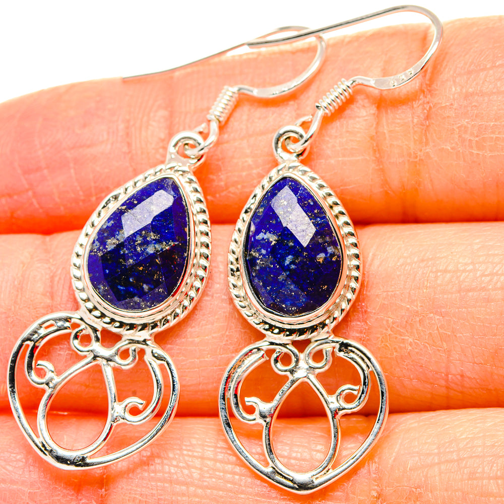 Lapis Lazuli Earrings handcrafted by Anasilvercos - EARR430694
