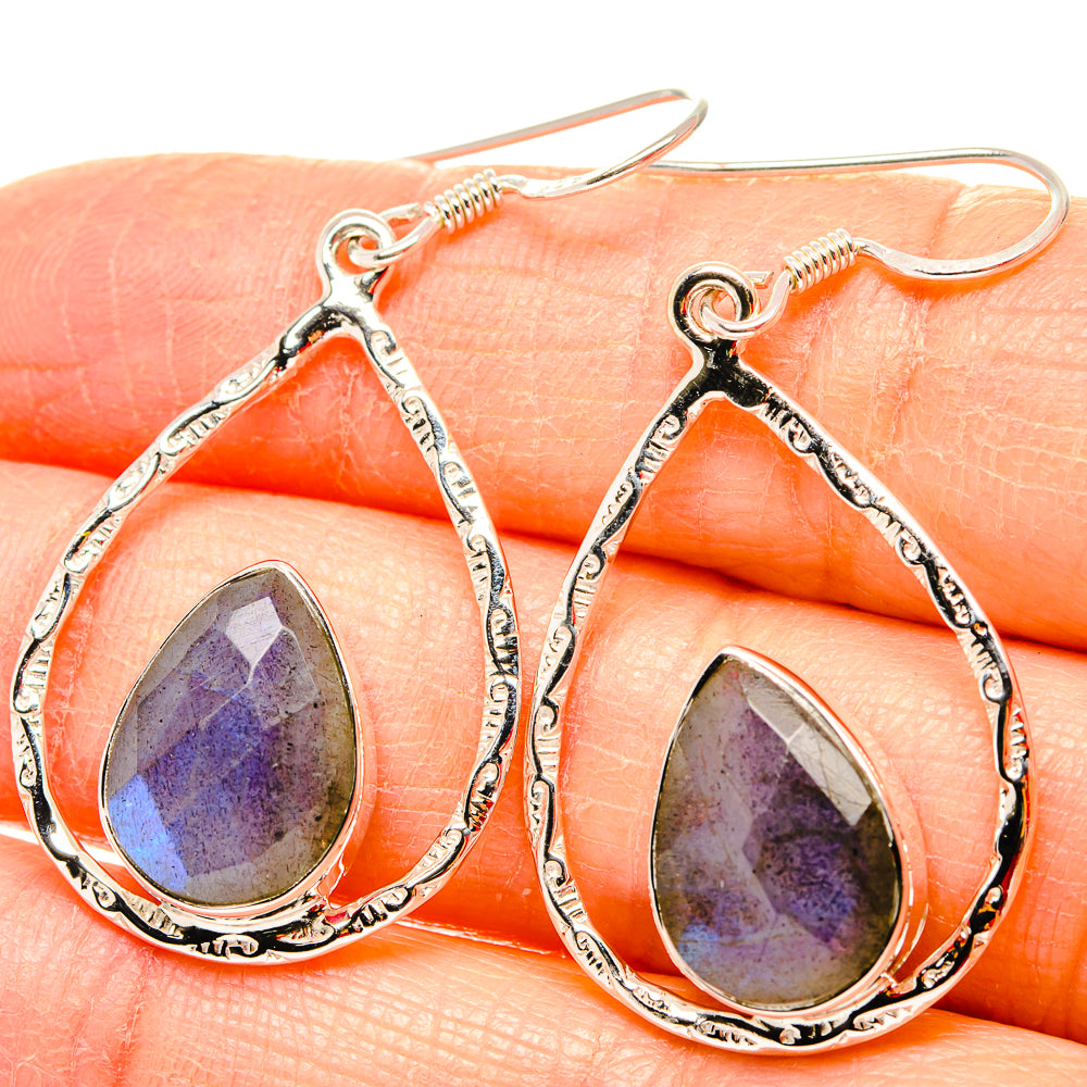 Labradorite Earrings handcrafted by Anasilvercos - EARR430700