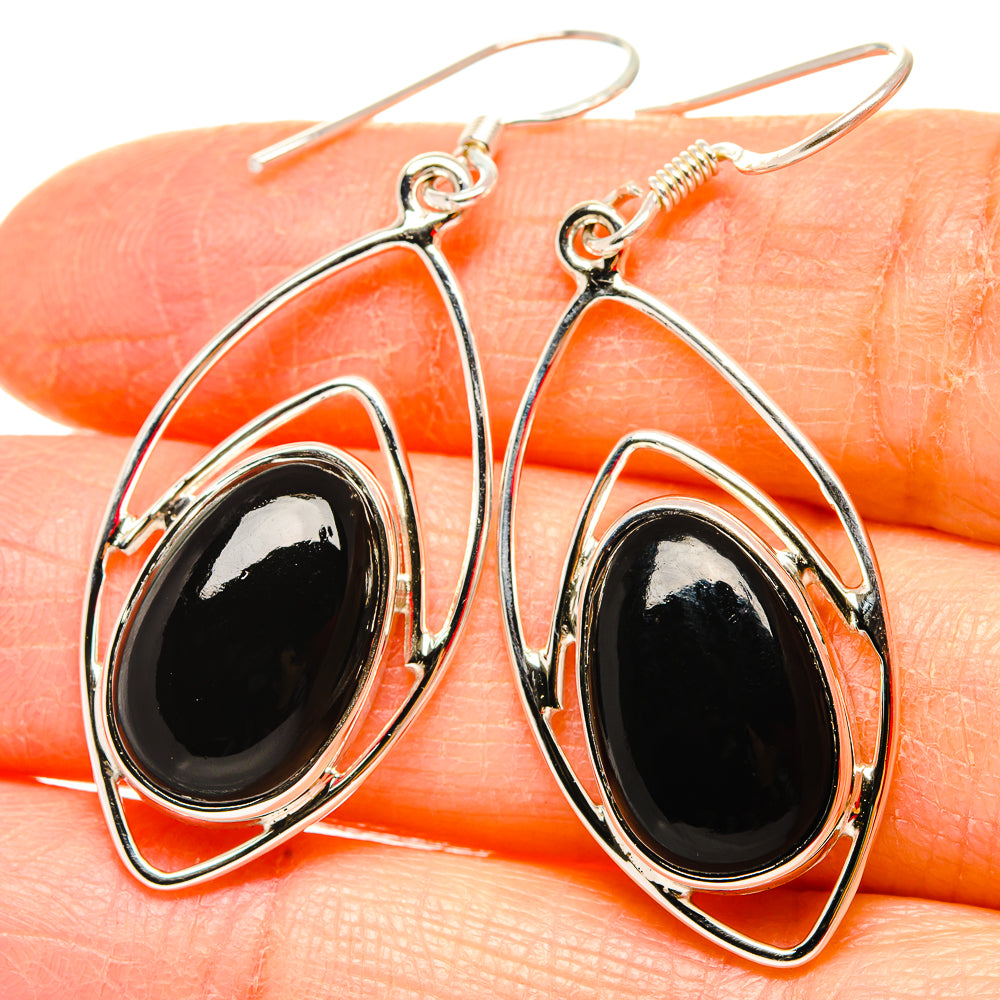 Black Onyx Earrings handcrafted by Anasilvercos - EARR430704