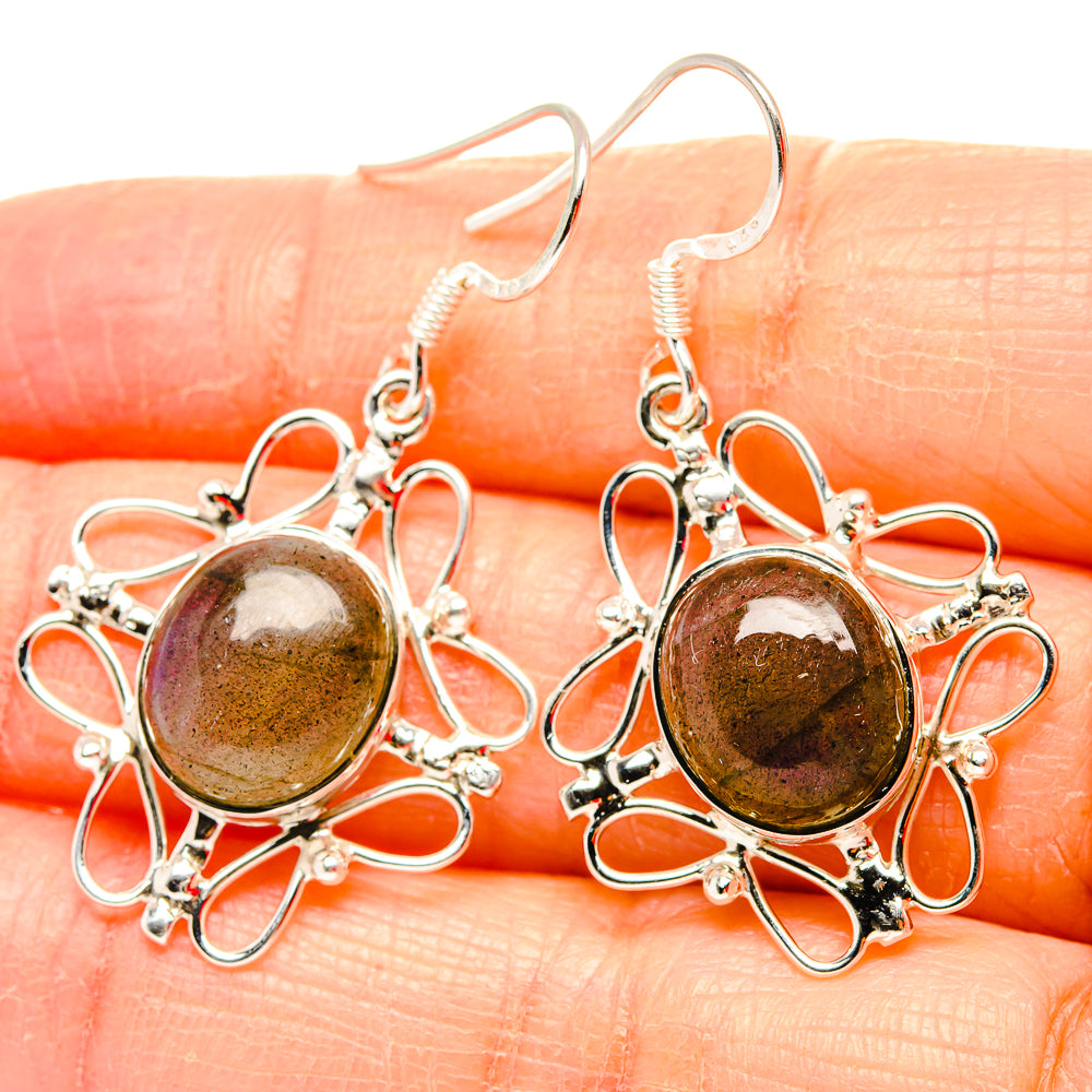 Labradorite Earrings handcrafted by Anasilvercos - EARR430713