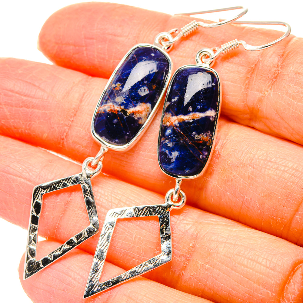 Sodalite Earrings handcrafted by Anasilvercos - EARR430725