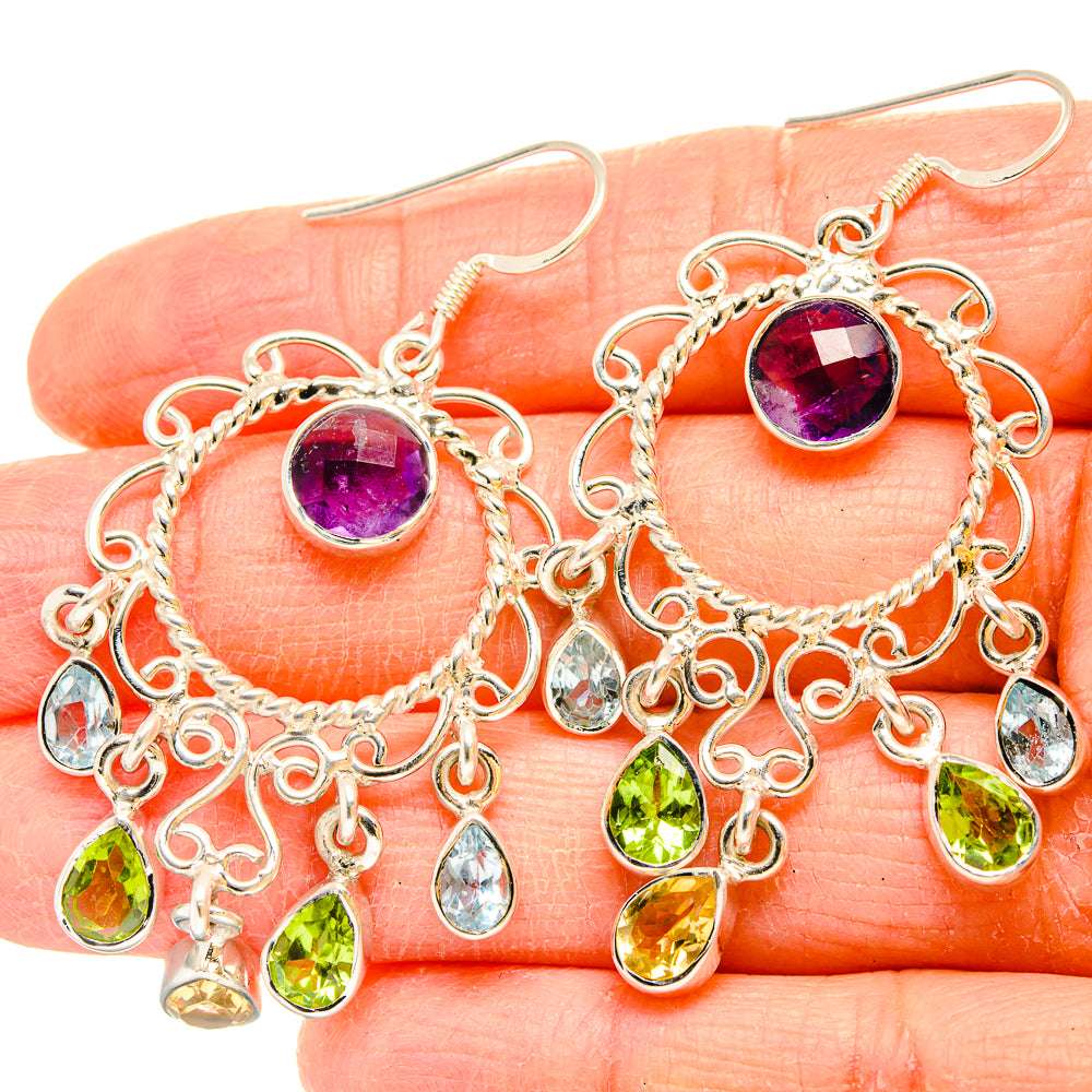 Amethyst Earrings handcrafted by Anasilvercos - EARR430733