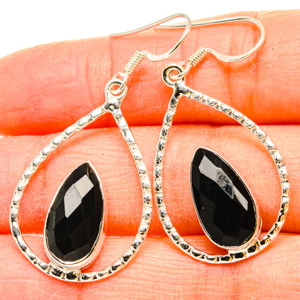 Black Onyx Earrings handcrafted by Anasilvercos - EARR430741
