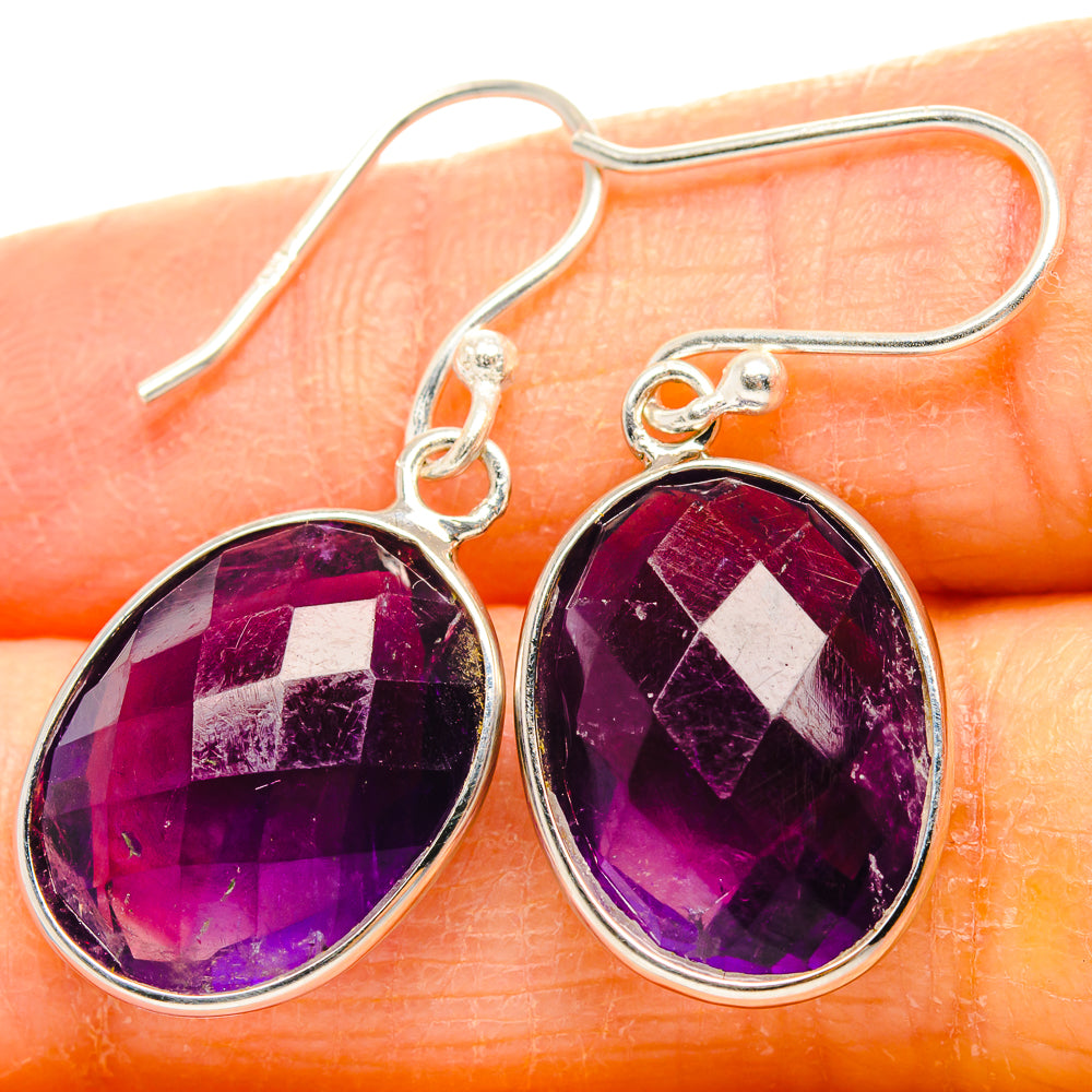 Amethyst Earrings handcrafted by Anasilvercos - EARR430767