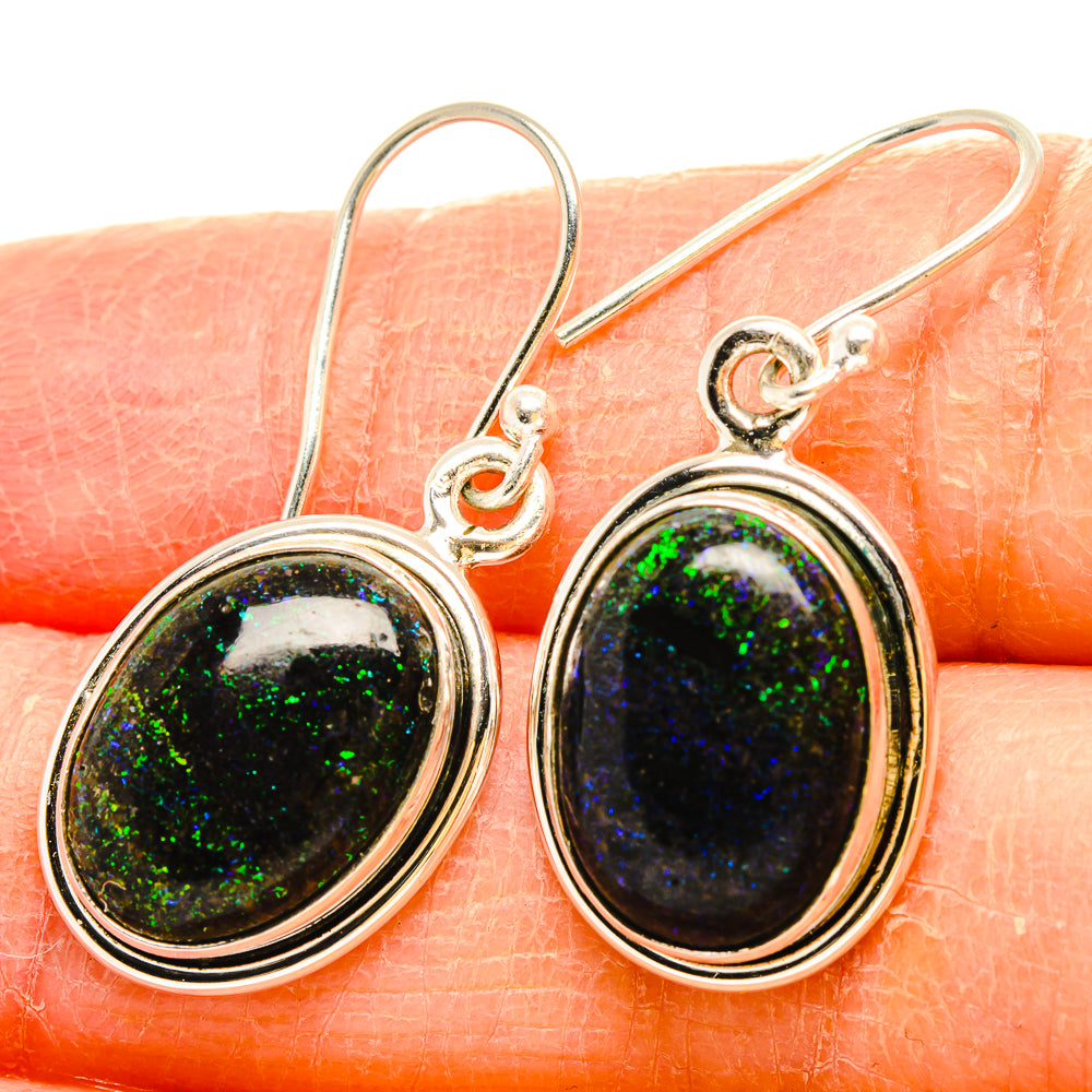 Andamooka Opal Earrings handcrafted by Anasilvercos - EARR430832