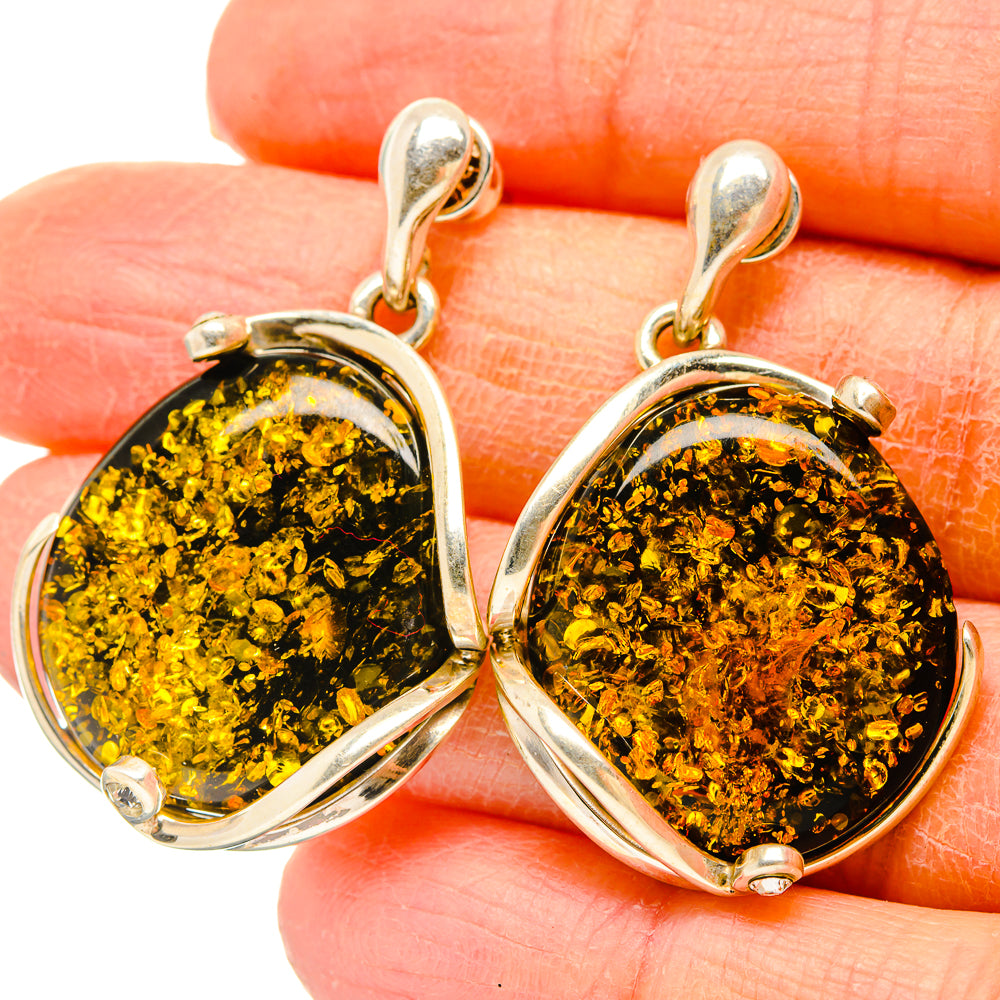 Baltic Amber Earrings handcrafted by Anasilvercos - EARR430905