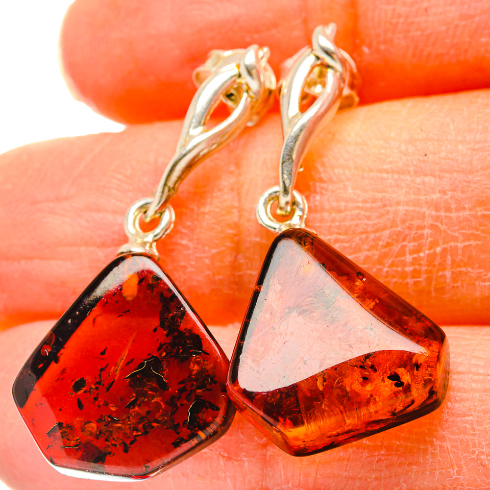 Baltic Amber Earrings handcrafted by Anasilvercos - EARR430908