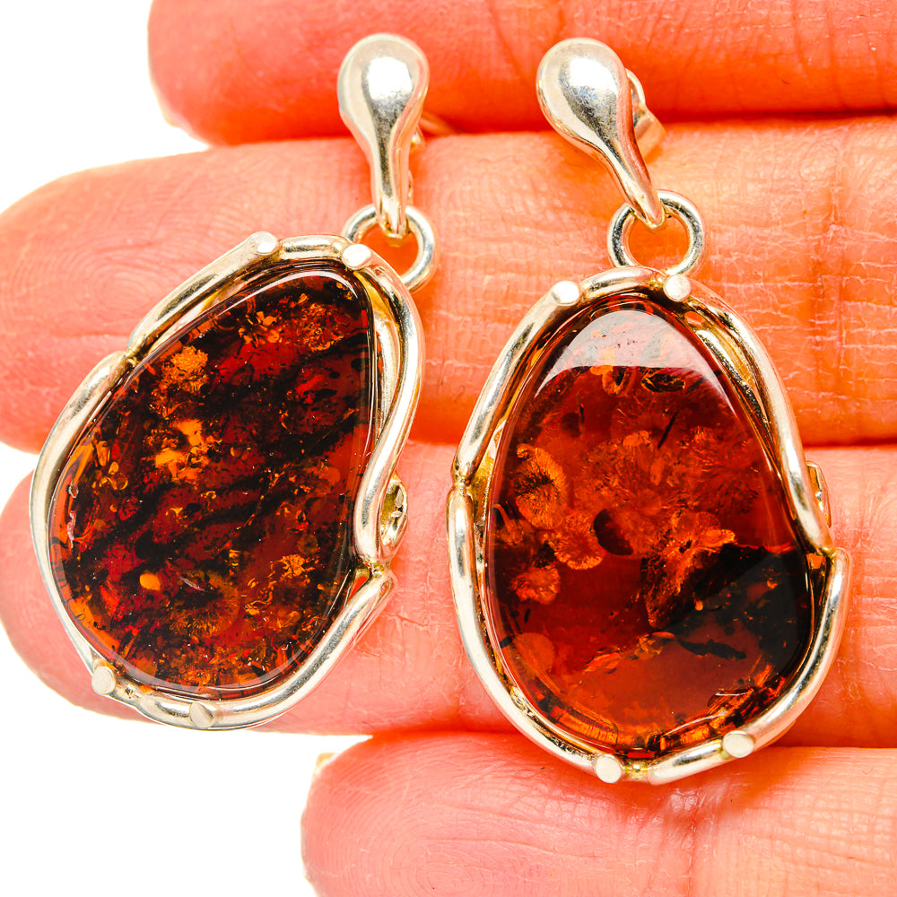 Baltic Amber Earrings handcrafted by Anasilvercos - EARR430913