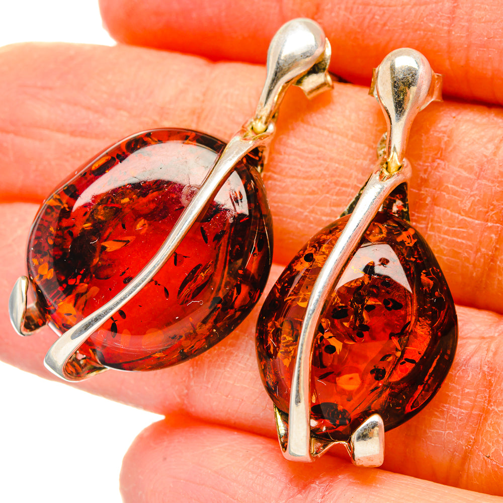 Baltic Amber Earrings handcrafted by Anasilvercos - EARR430916