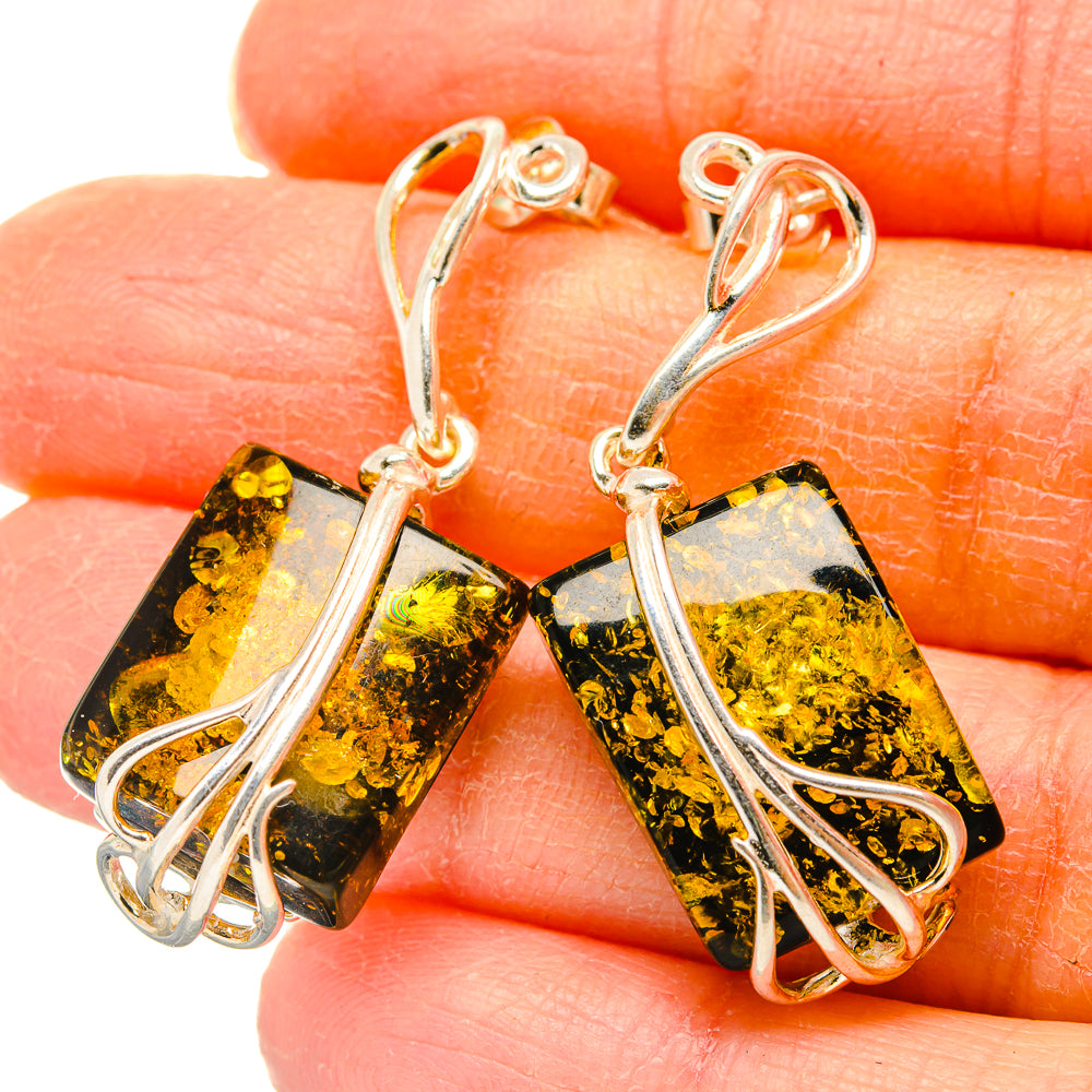 Baltic Amber Earrings handcrafted by Anasilvercos - EARR430917