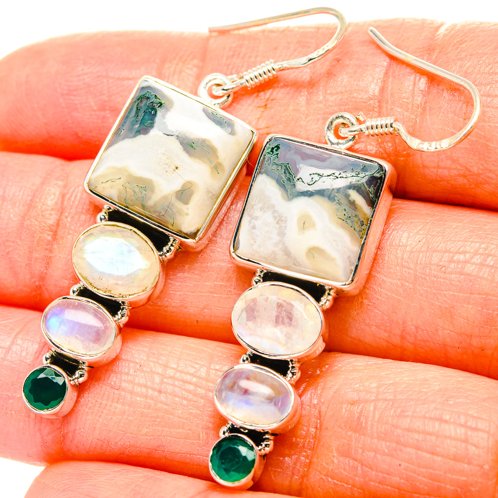 Ocean Jasper Earrings handcrafted by Anasilvercos - EARR430954