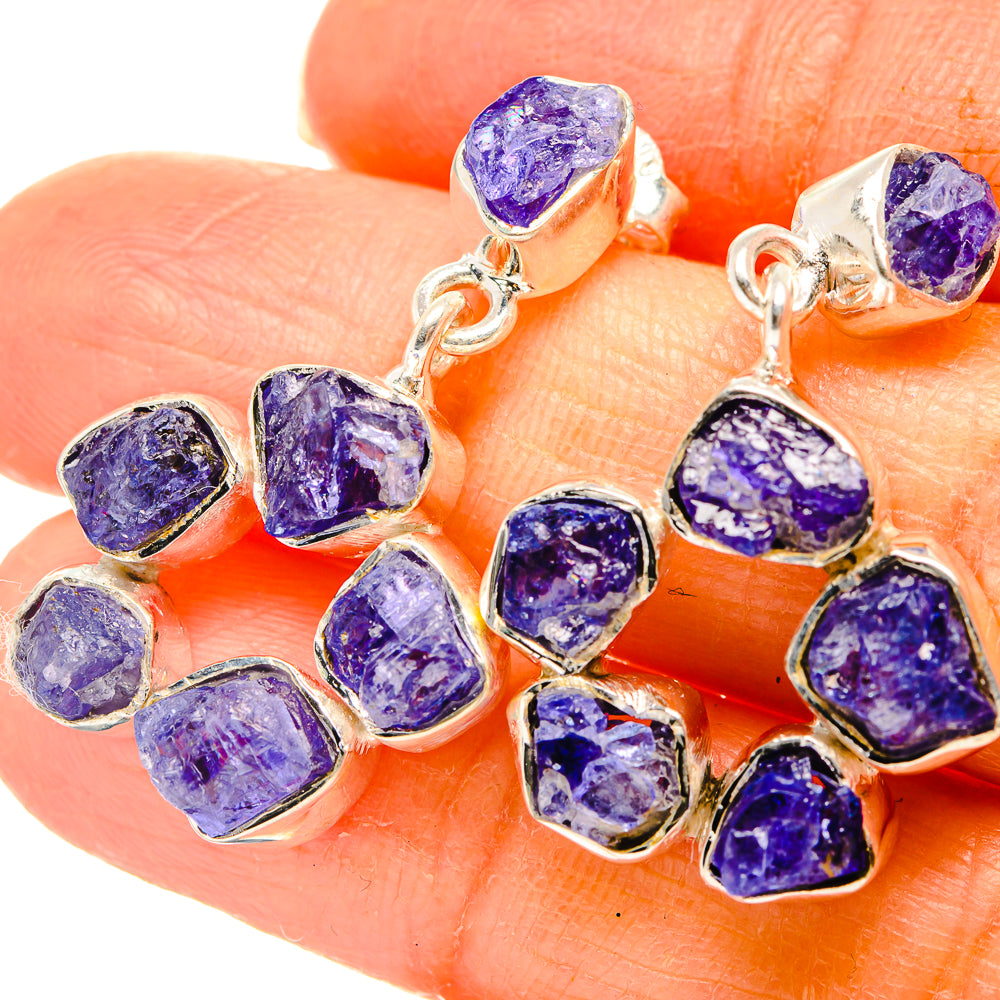 Tanzanite Earrings handcrafted by Anasilvercos - EARR430964