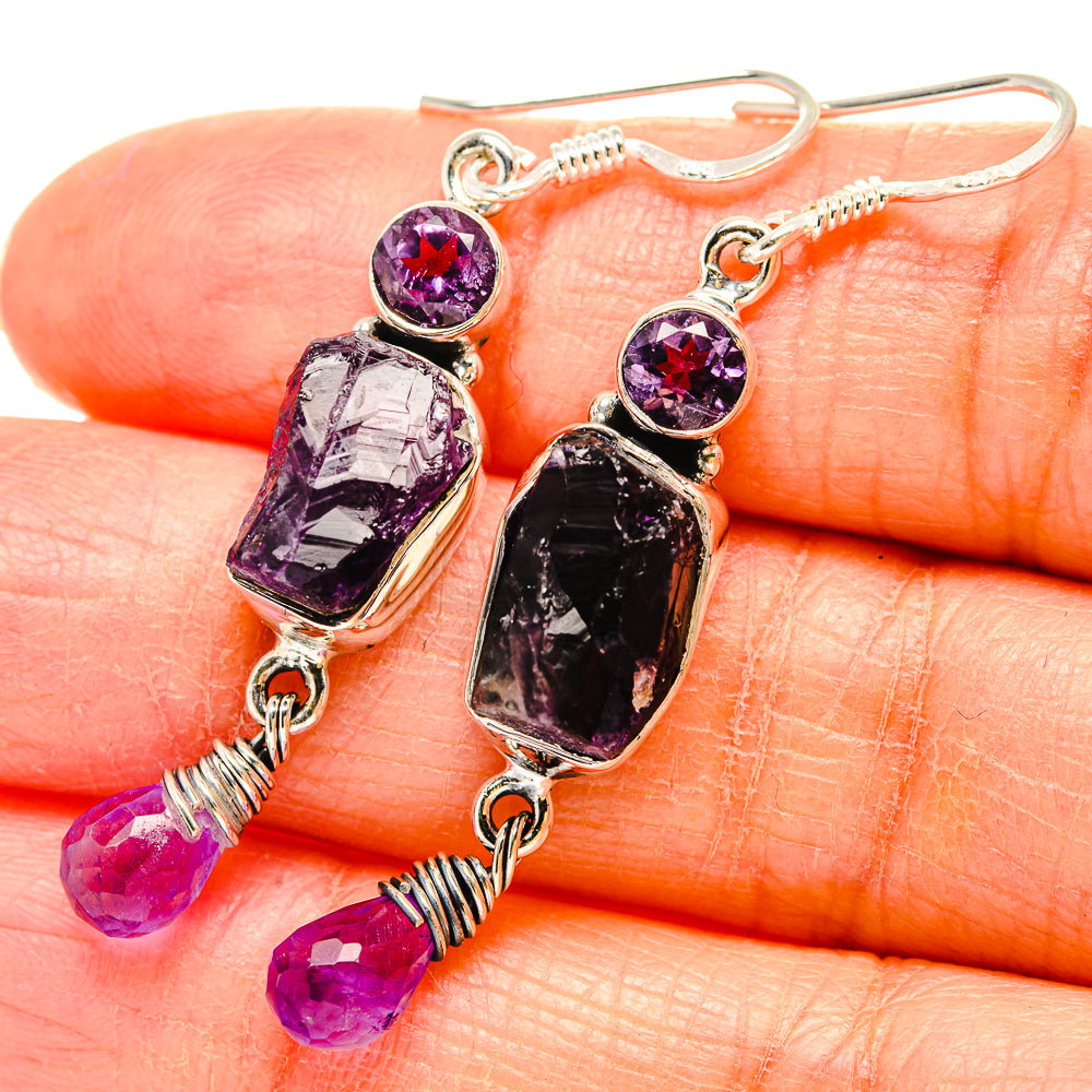 Amethyst Earrings handcrafted by Anasilvercos - EARR430972