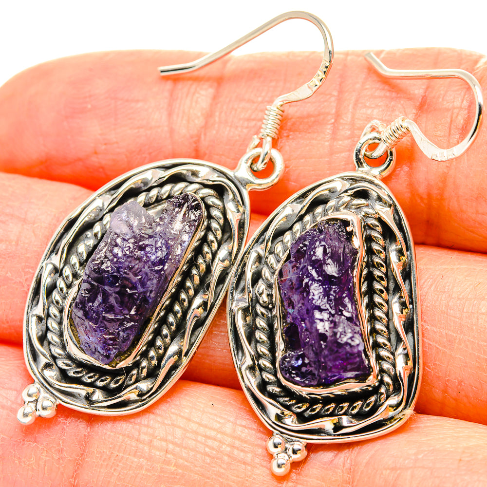 Tanzanite Earrings handcrafted by Anasilvercos - EARR430975